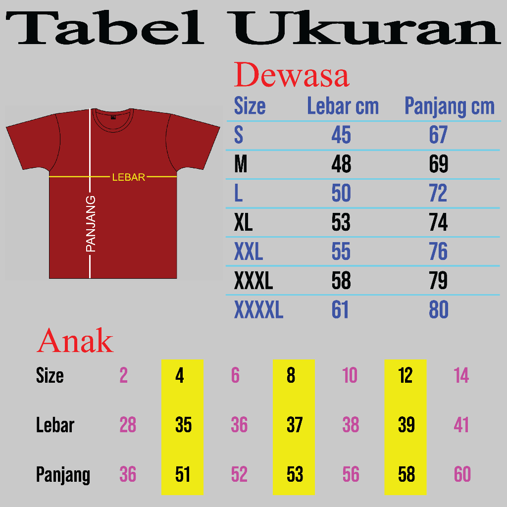 Tambahan lengan panjang Upsize XXXL XXXXL Custom baju design