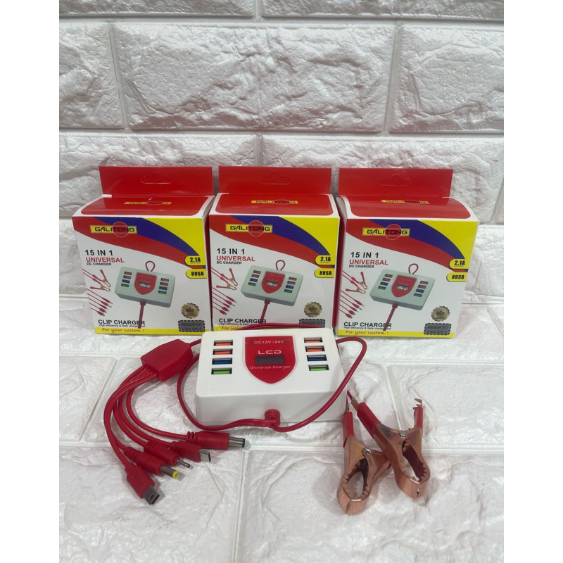 Charger Aki Galitong LCD 15in1