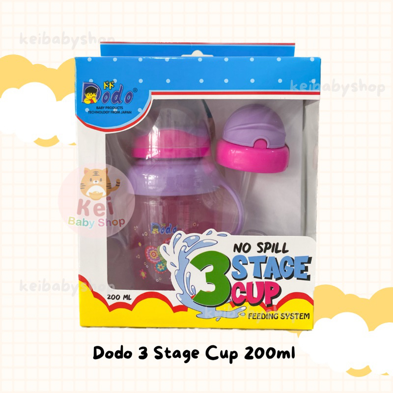 Dodo 3 Stage Cup 200ml Botol Bayi Belajar Minum