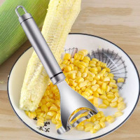 Alat Pengupas Biji Jagung Praktis Bahan Stainless Steel Corn Peeler Stripper Pisau Serutan Perontok Biji Jagung