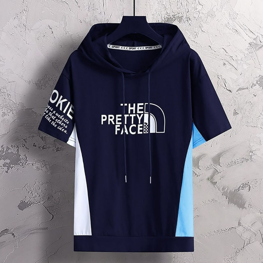 COD/ARPIOSSHOP - HOODIE THE FACE - HOODIE PRIA LENGAN PENDEK MODEL KEKINIAN