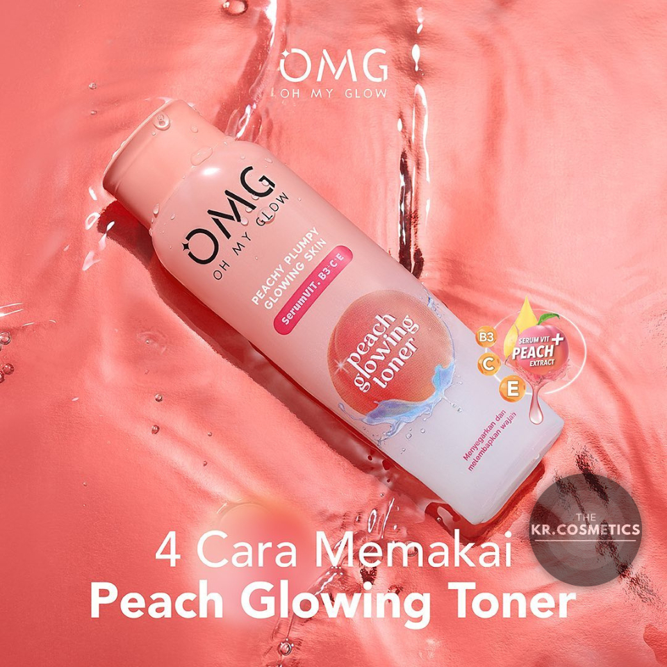 OMG OH MY Glow glam Peach Glowing face Toner 100 ml