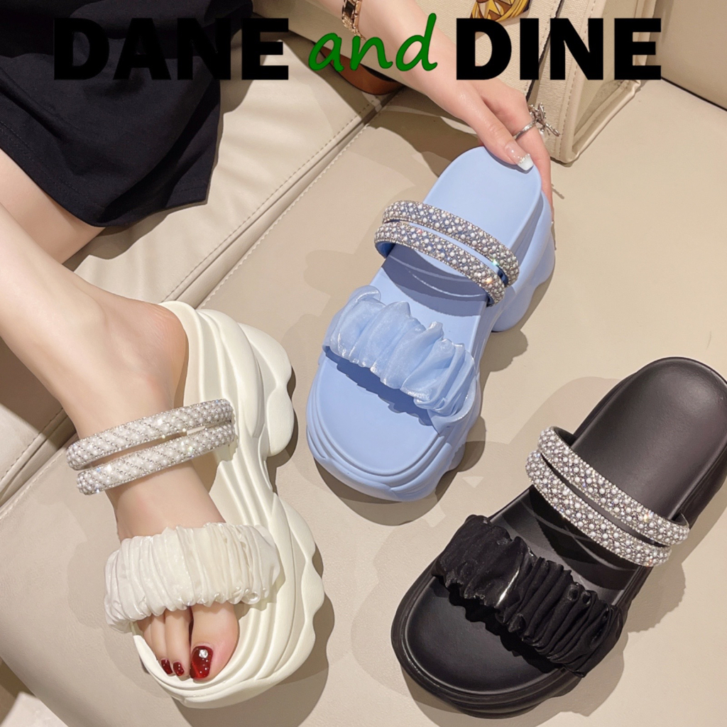 Terbaru Sandal Wedges 8 cm Wanita  Dane and Dine -WH209