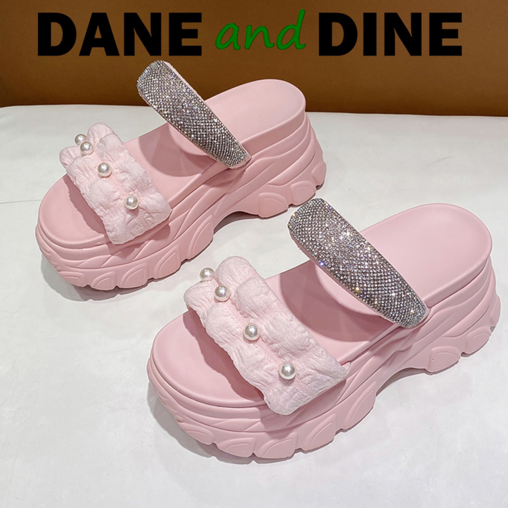 Terbaru Sandal Wedges 8 cm Wanita ORI Dane and Dine -W6820