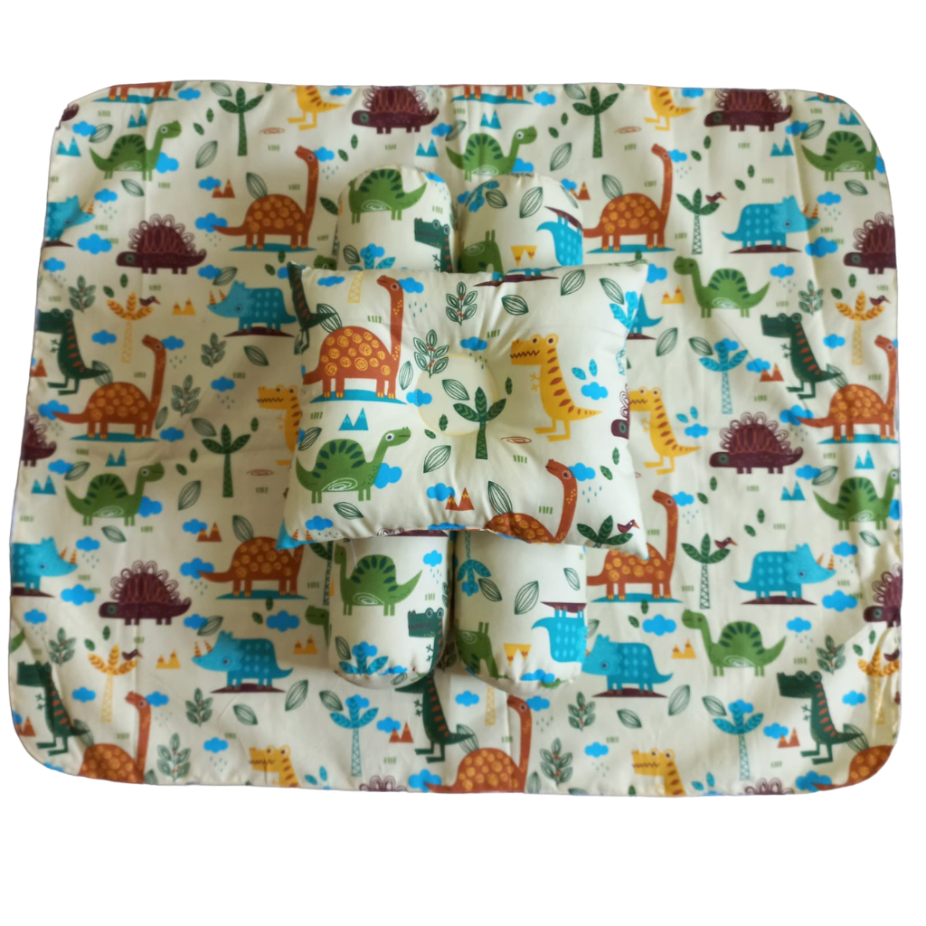 Perlak bayi Waterproof Alas Ompol Termurah Jumbo 70 x 60 cm Free 1 Bantal Peyang + 2 Bantal Guling Empuk