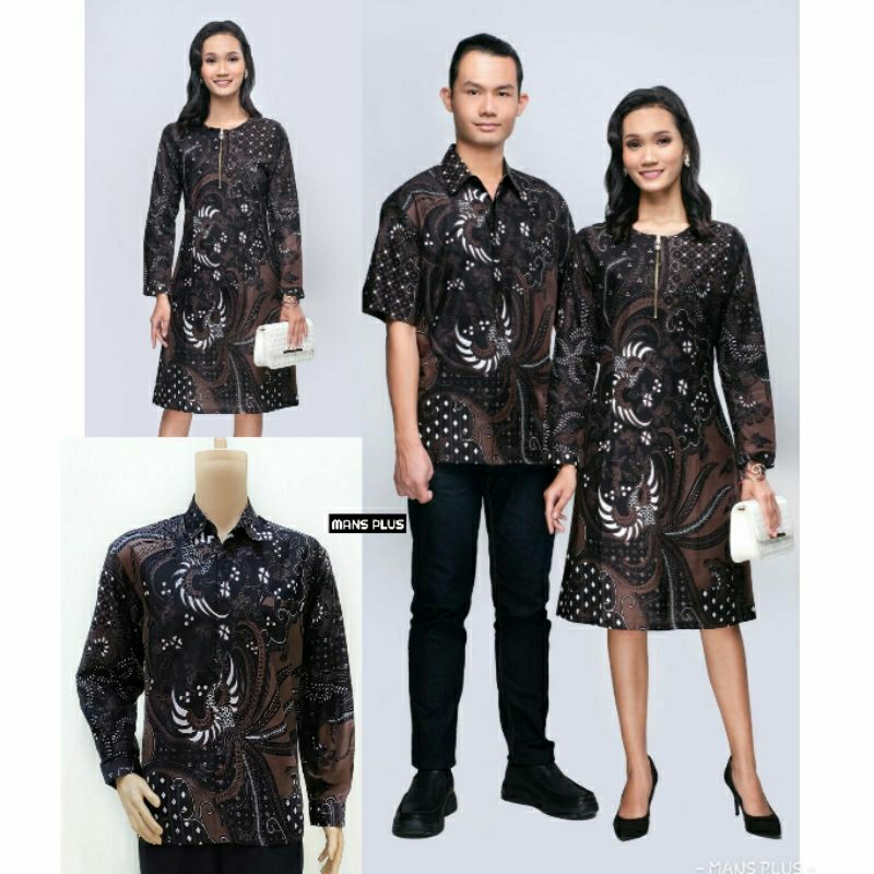 Dress Batik Wanita Jumbo 4L-5L Tunik Batik Big Size Modern XXXL LMH-Tls