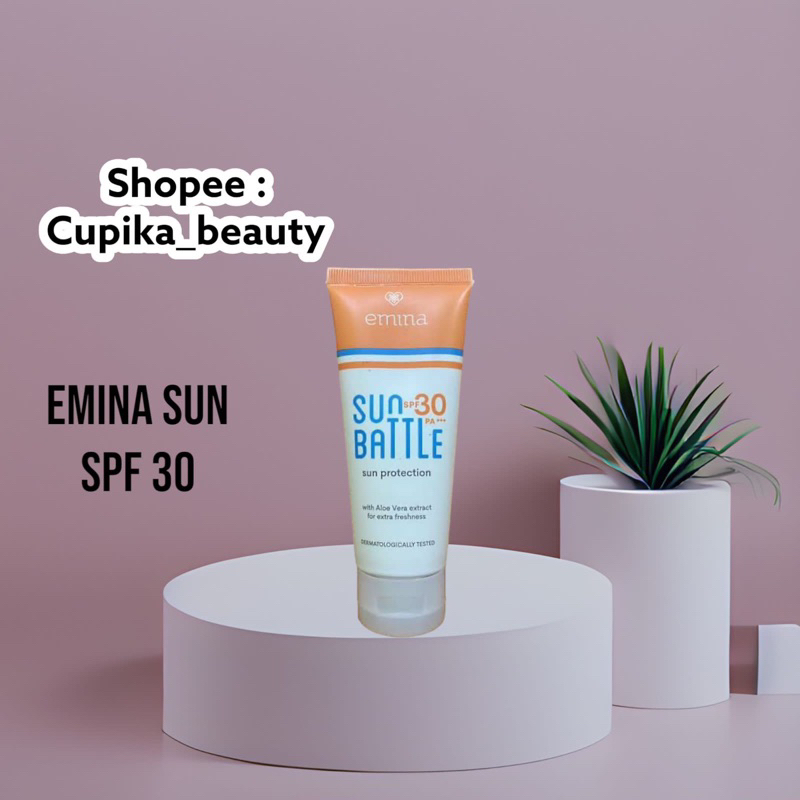 [pc] emina sun protection 60 ml || sunscreen emina sun battle protection sun battle spf 30 pa ++++ isi 60 ml