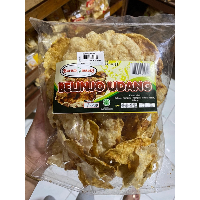 

Kripik/Keripik Belinjo Udang “Harum Manis”