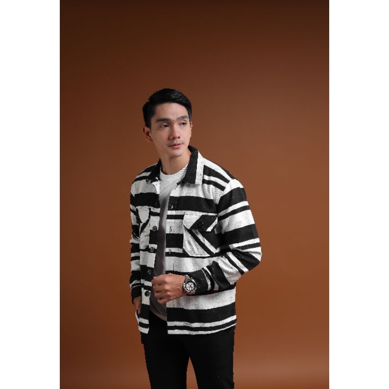 Mubeng Jacket Shelby Black Stripe