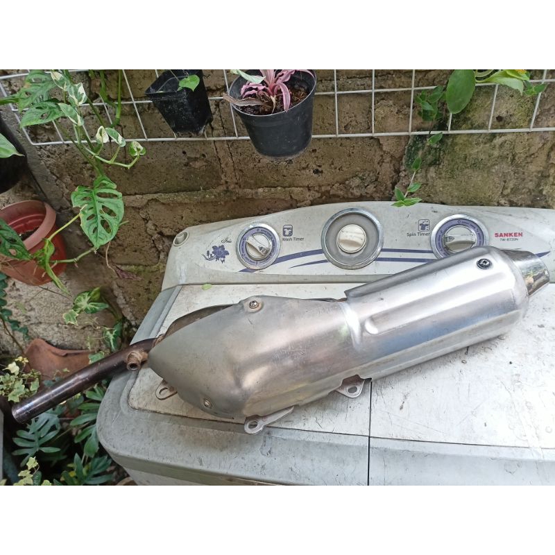 Slencer klx 250 dtracker 250 d tracker 250 klx250 knalpot original silencer ori copotan standar kele
