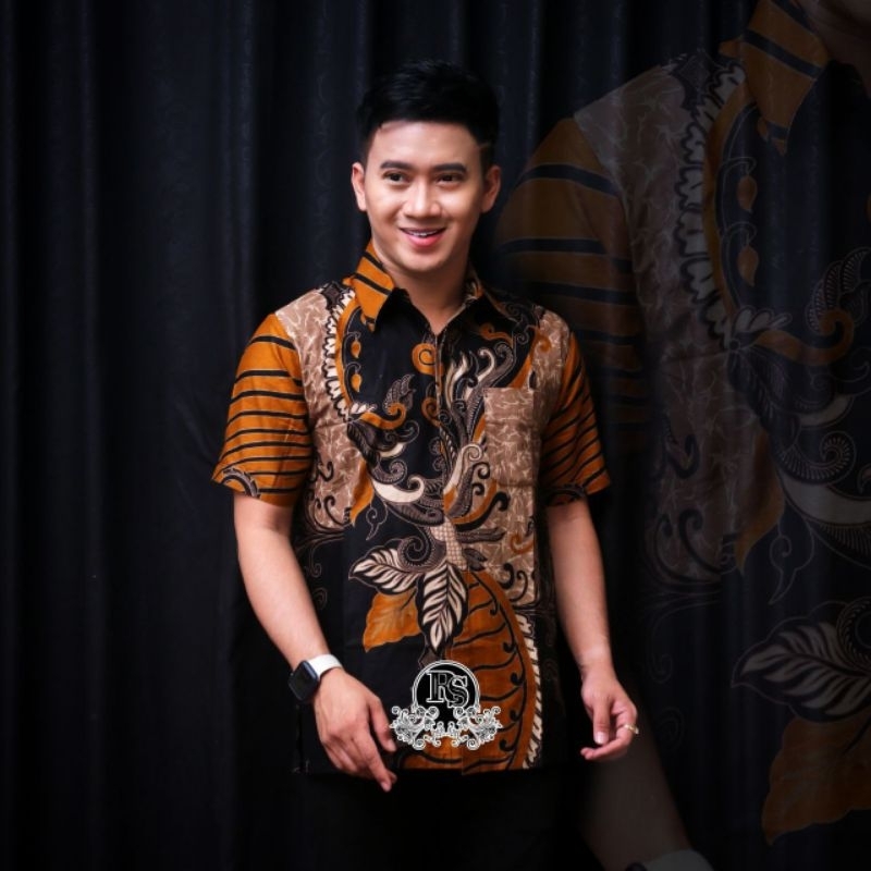 Kemeja Batik Pria Jumbo Big Size M L XL XXL XXXL XXXXL XXXXXL Kemeja Batik Jumbo Lengan Pendek Motif Sangkuriang