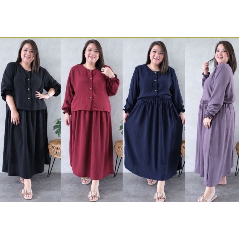 Setelan Rok Jumbo LD 130