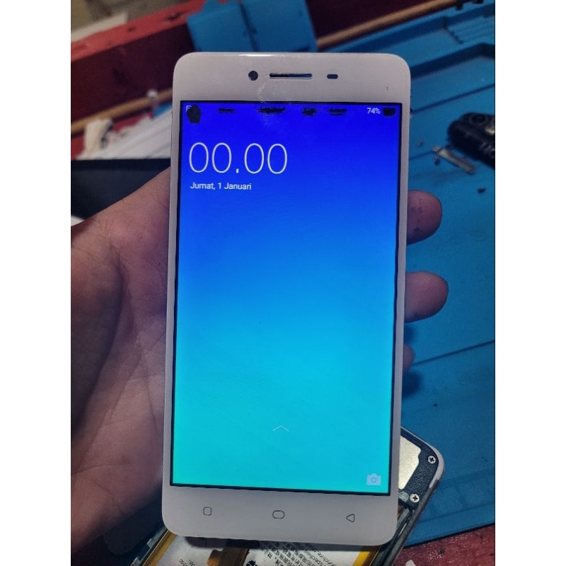 lcd oppo a37 original cabutan second white