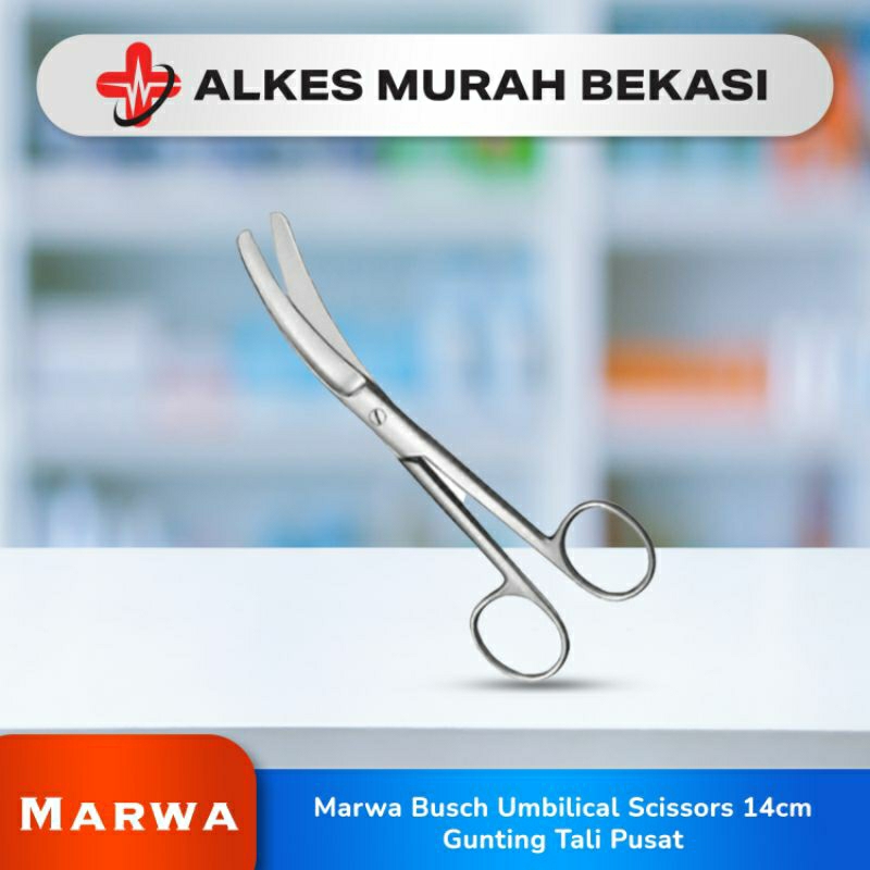 Marwa Busch Umbilical Scissors 14cm / Gunting Tali Pusat