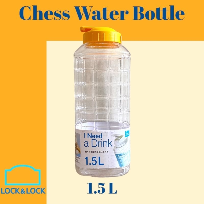 LocknLock Botol Air Minum 1.5L Chess Water Bottle  Lock &amp; Lock 1.5 Liter Besar