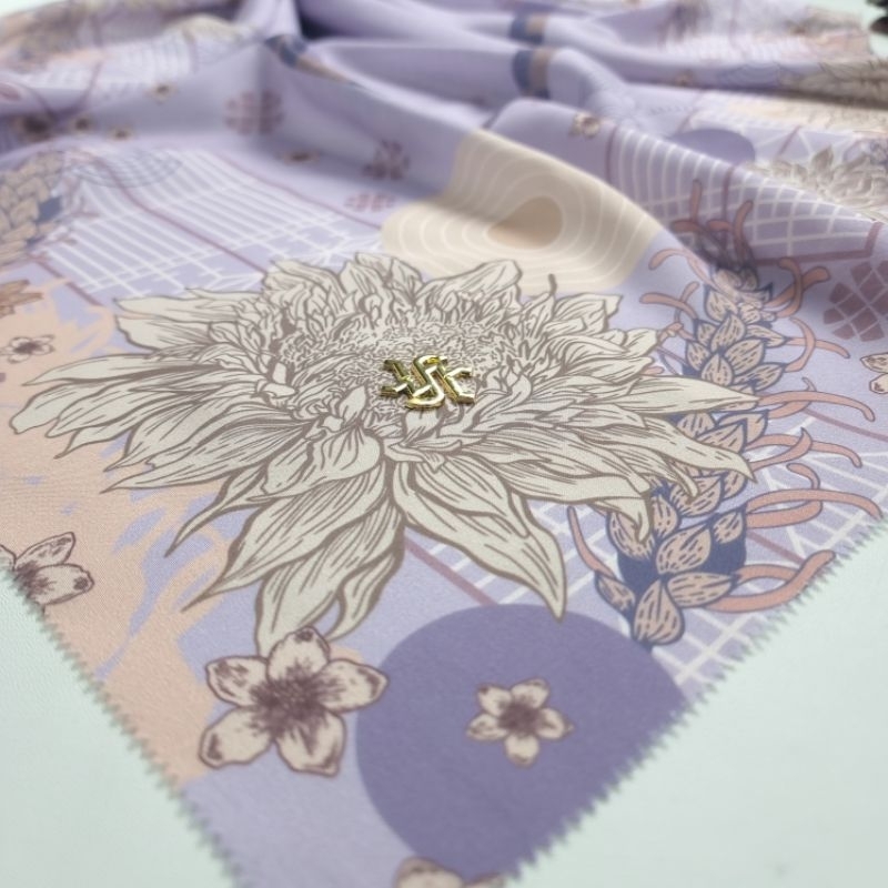 Shofa fashion - hijab segiempat voal digital print hight quality series kinanti