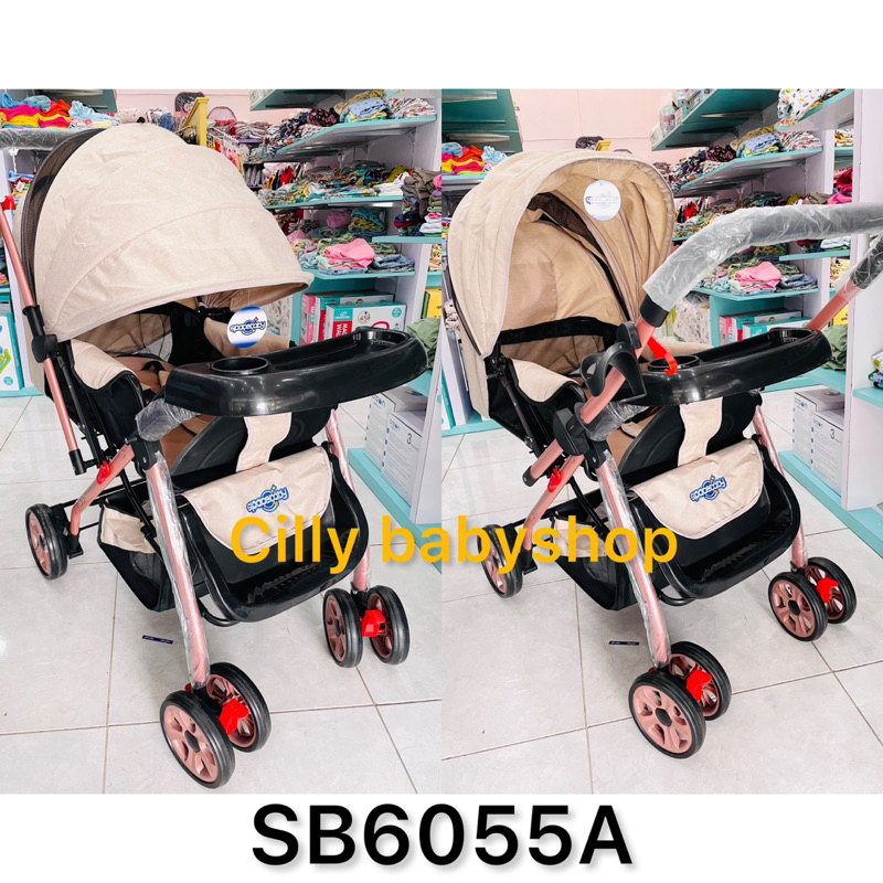 Stroller kereta dorong bayi Spacebaby SB 6055 / SB6055 / BABYBLISS 898S-1 dan SB6155 / SB 6155 DORONGAN BISA HADAP DEPAN BELAKANG