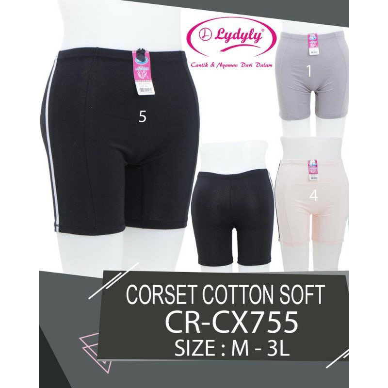 [1 PCS] LYDYLY - Korset Wanita Dalaman Rok Corset Celana Short Dalaman Rok Merek Lydyly Lidily CR CX