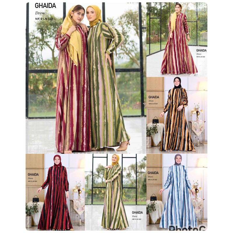 GHAIDA DRESS 045 NINOS GAMIS ORIGINAL NINOS GAMIS MUSLIMAH NINOS WANITA