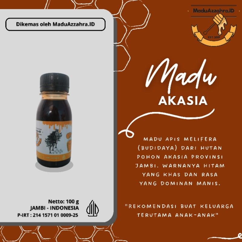 

madu murni 100% tanpa campuran Akasia 100gr Asli Murah Jambi - MaduAzzahra.ID