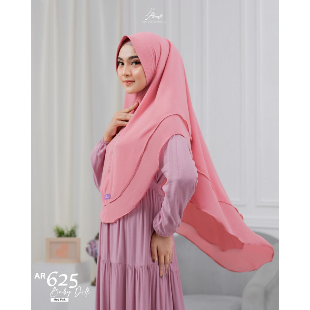 KHIMAR AR RAFI TERBARU AR 625 HIJAB KHIMAR BABYDOLL KHIMAR 2 LAYER PREMIUM HIJAB KHIMAR BRANDED