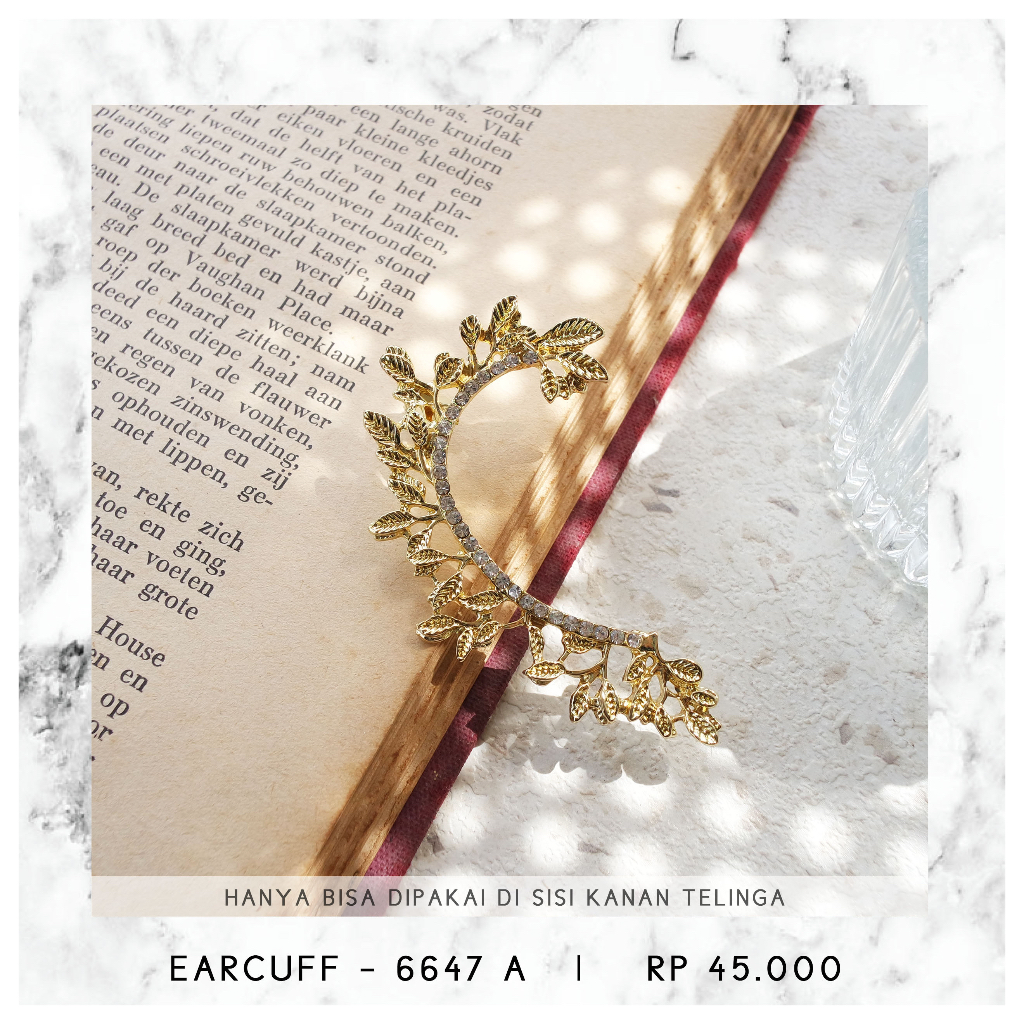 EARCUFF KRISTAL -  6647 (HANYA SISI KANAN)