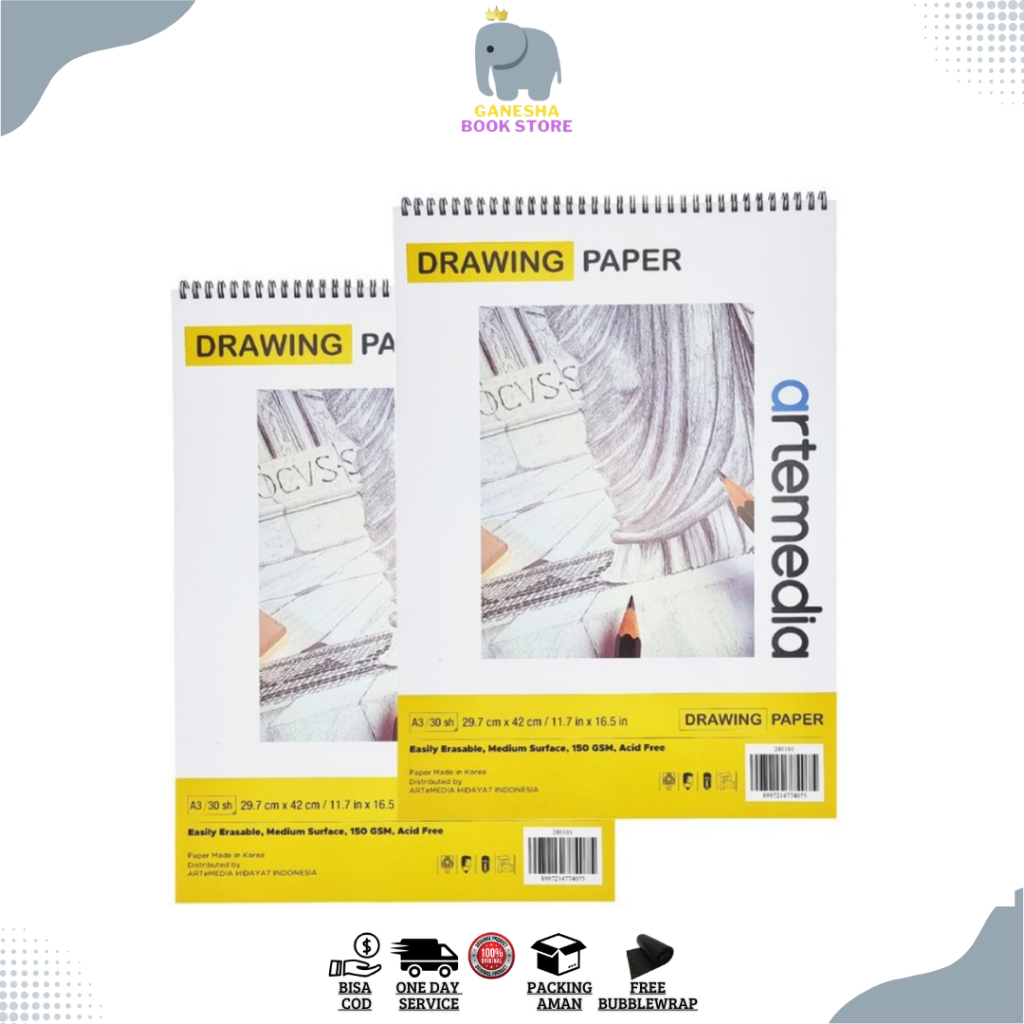 

Sketchbook Artemedia A3 Wire Bound / Artemedia Drawing Paper Wire Bound A3 + Refill