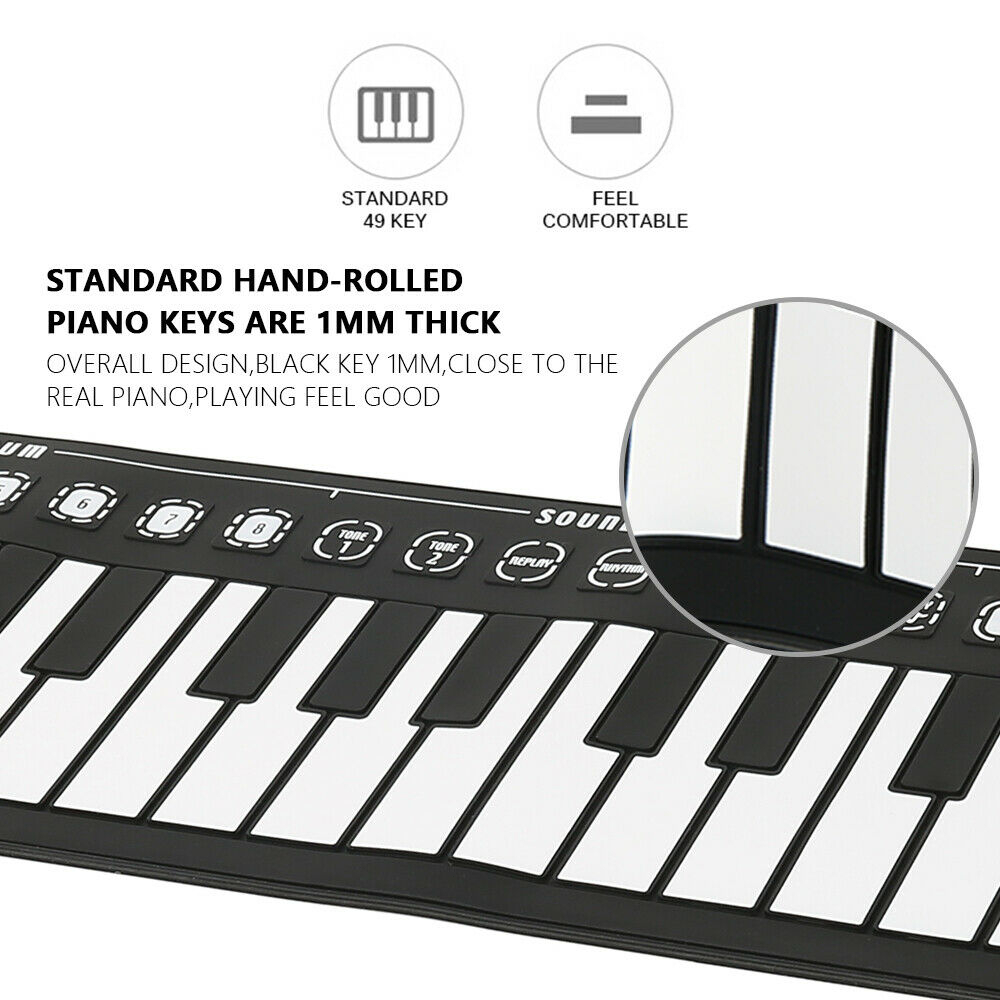 Lipat Keyboard Piano/Alat Musik Berlatih Untuk Pemula Piano Lipat/Piano Lipat Listrik