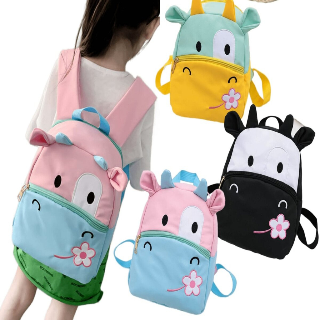 (pb6-shop)tas anak sekolah sapi /Ransel anak perempuan SD TK 2023