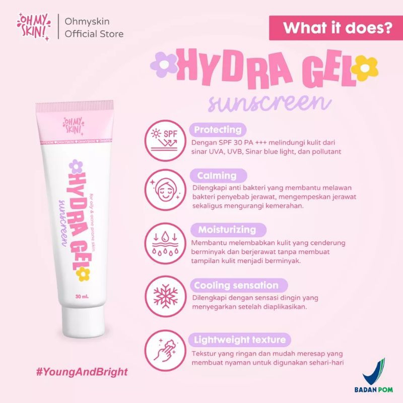 sunscreen ohmyskin free hadiah/ sunscreen ohmyskin spf 50pa++++