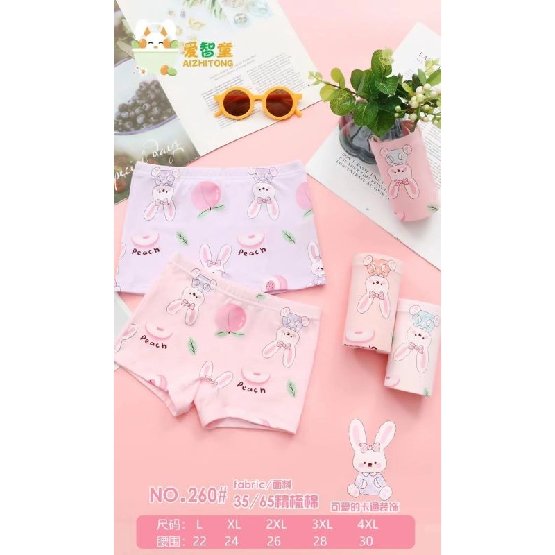12PCS BOXER ANAK CEWE KATUN GROSIR