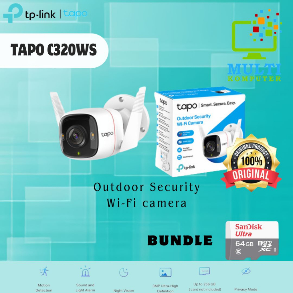 TP-LINK Tapo C320WS Outdoor Security Wi-Fi Camera - Tplink C 320ws