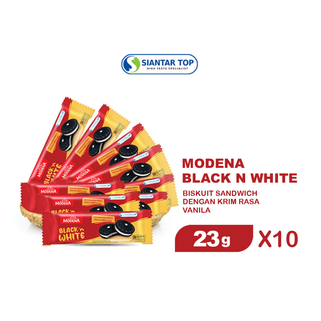 

Modena Black White Vanilla 23 gr x 10 PCS - SIANTARTOP