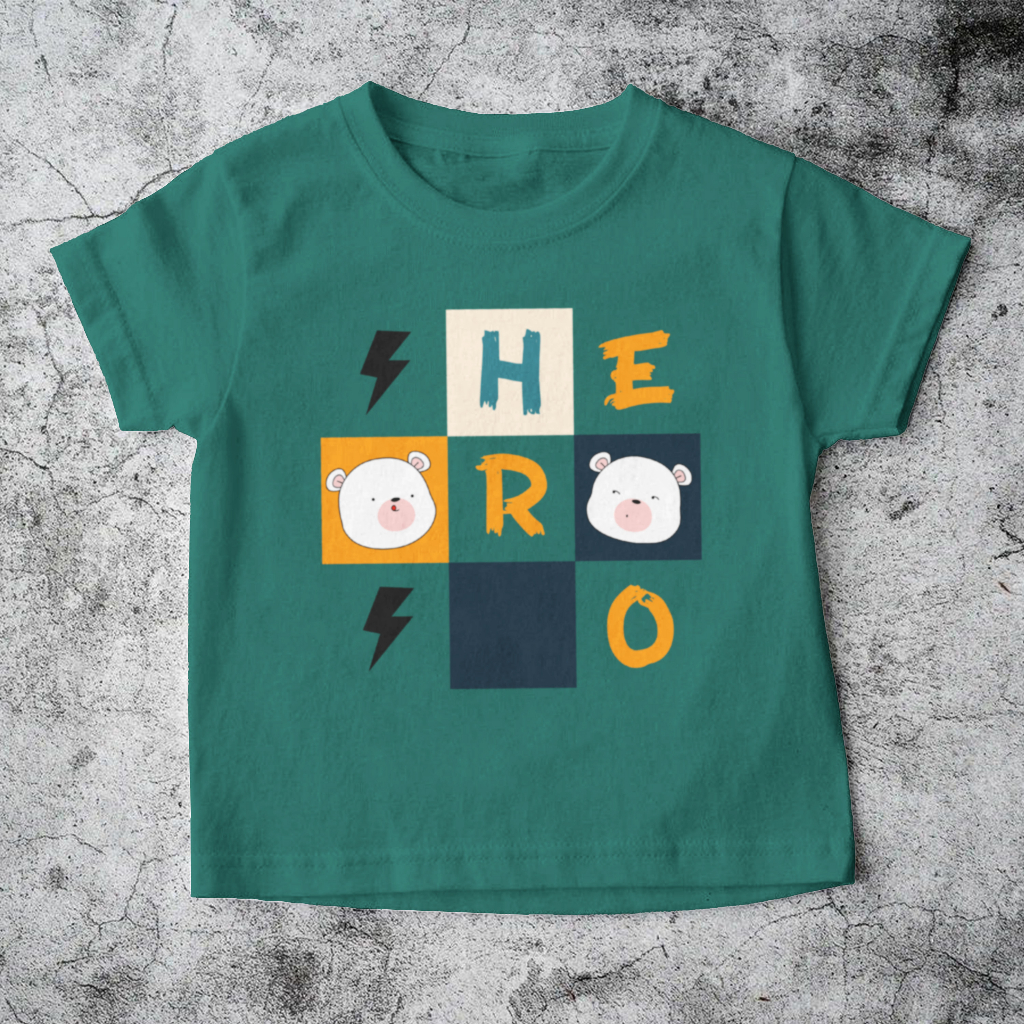 Kaos Anak Square Hero - Atasan Anak Laki Laki Dan Perempuan