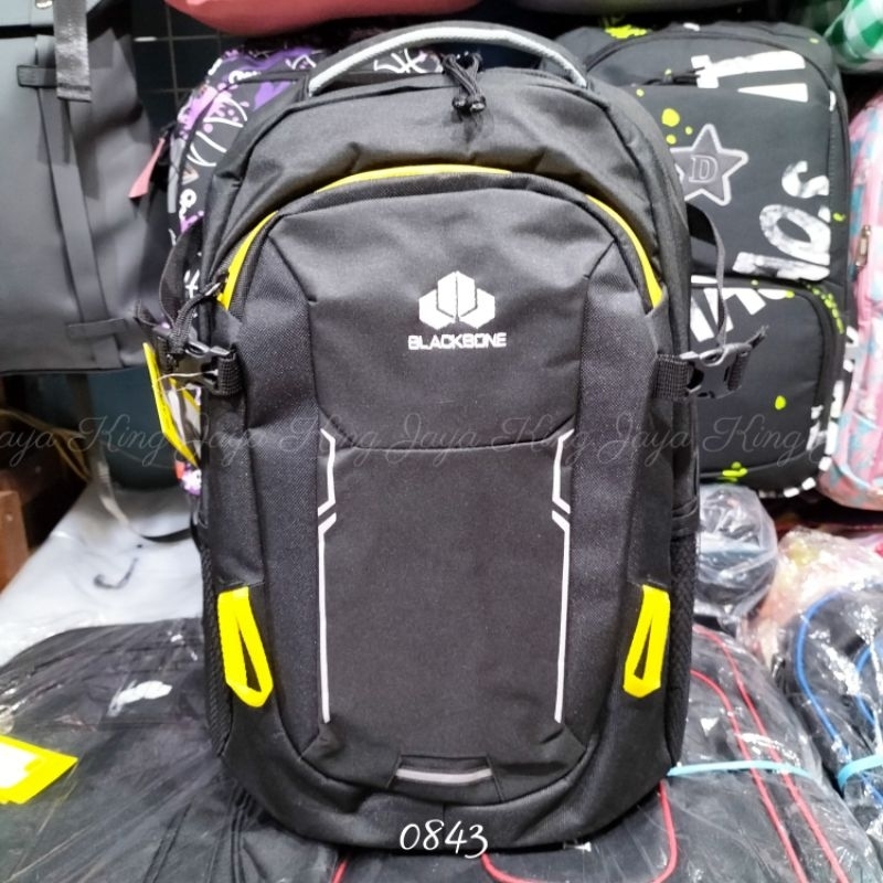 Ransel Laptop Murah Blackbone Hitam Tas Sekolah Kerja Pria