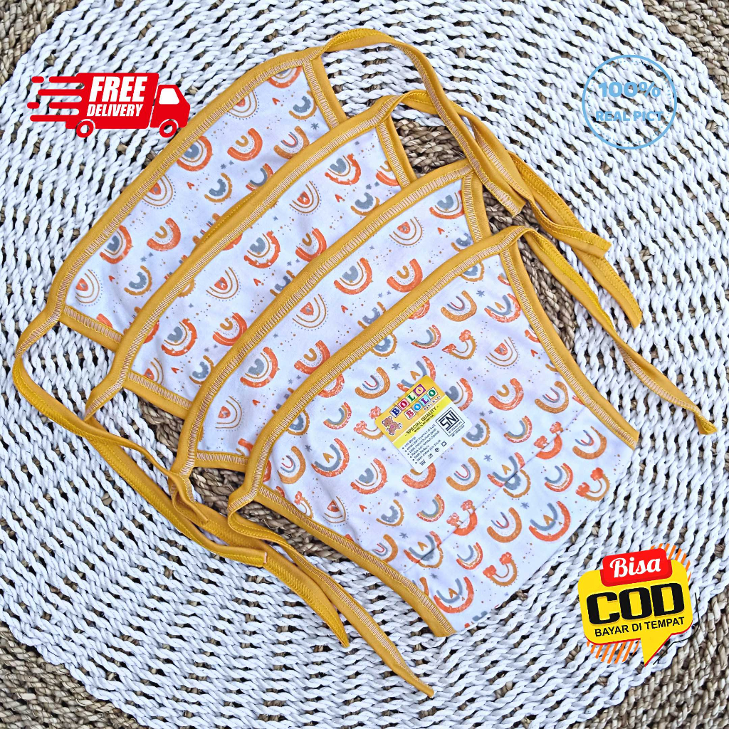 SALE 7.7 Serian Mustard - 12 pcs / 6 pcs Popok Bayi Double Kain MUSTARD SERIES merk SNI Bolo - Bolo / Popok Double Kain Serian Mustard