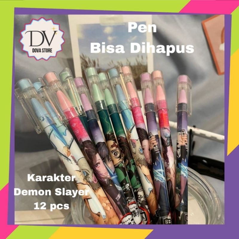 

SELUSIN PULPEN BISA DIHAPUS PULPEN KARAKTER DEMON SLAYER ISI 12PCS LUCU