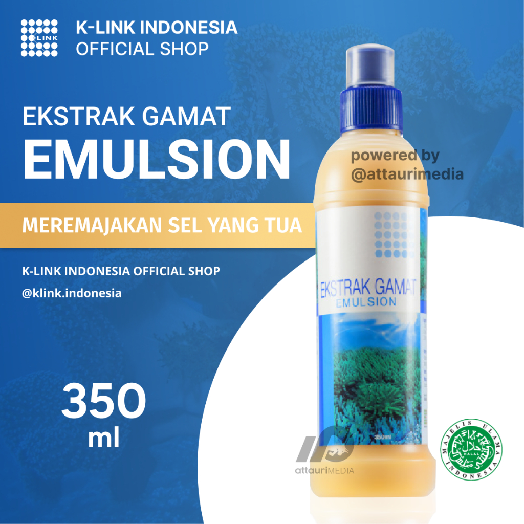 Gamat Ekstrak Emulsion Original K Link 350 ml Sea Cucumbar Ikan Teripang Emas Asli Untuk Diabetes Pe