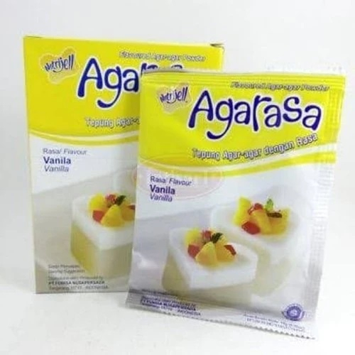 AGARASA Vanila Nutrijel Tepung agar pudding Vanila 10gr ekonomis