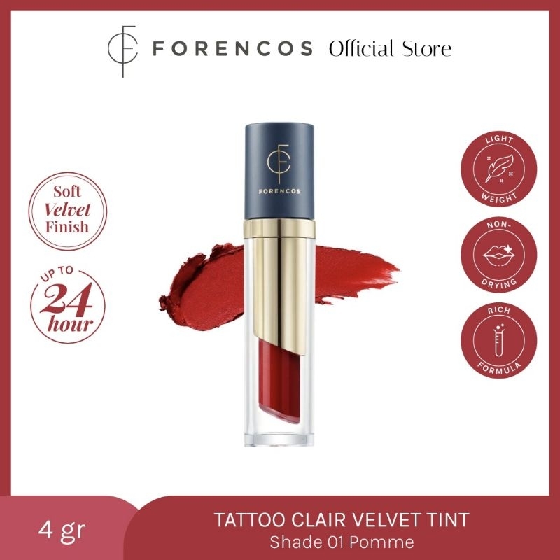 Forencos lip tint / Forencos tatto clair velvet tint/Forencos lip tatto