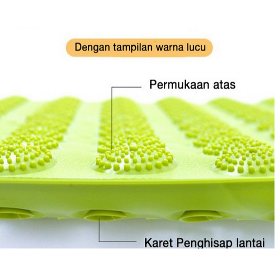 BB7 - Keset Kaki Kamar Mandi Anti Slip Keset Vacum Terapi Pijat Kaki Anti Licin Bahan PVC