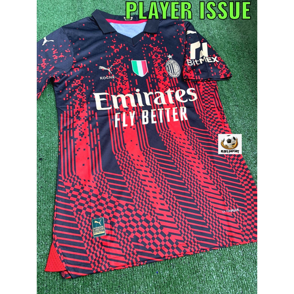 Player Issue | Jersey Baju Bola Milan 4th Fourth 2022 2023 Dry Cell ULTRAWEAVE