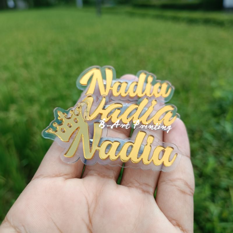 ANTI PATAH !!! BROS HIJAB CUSTOM / BROSS AKRILIK Bros nama bros nama custom bros akrilik bros huruf bros huruf insial bros jilbab huruf bros jilbab Bros Hijab Nama Custom untuk Tanda Pengenal / Tag Nama Bross Jilbab Bahan Akrilik