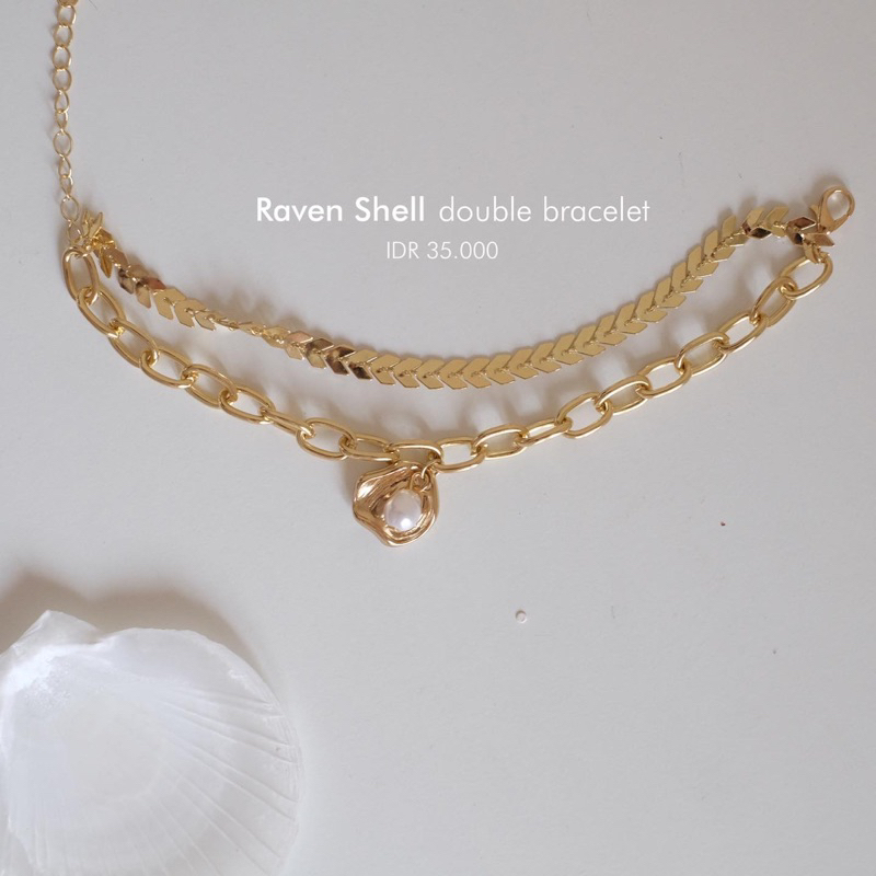 Ark.co - Raven Shell Set Bracelet