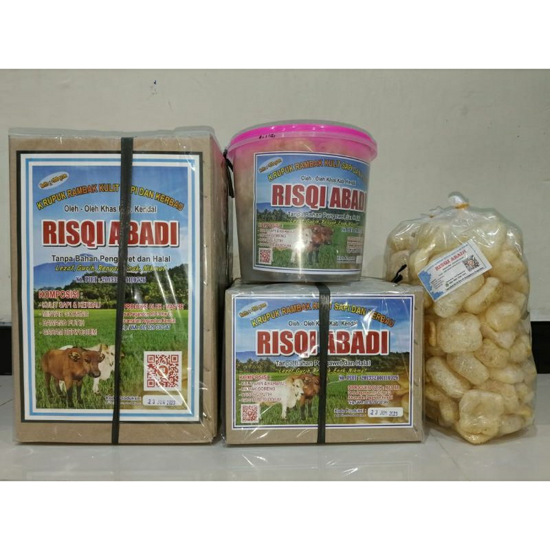 

LA RISKU - KERUPUK RAMBAK KULIT SAPI & KERBAU KHAS KENDAL (250 gram)