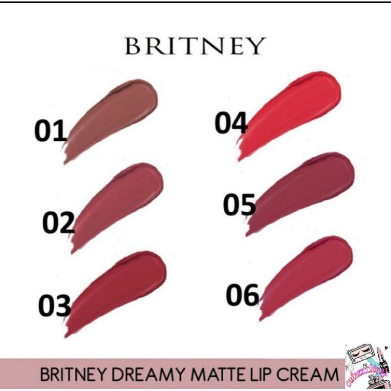 ☃️Cutezz_Ching1☃️Purbasari Britney Dreamy Matte Lip Cream 1.5g - Lip Cream