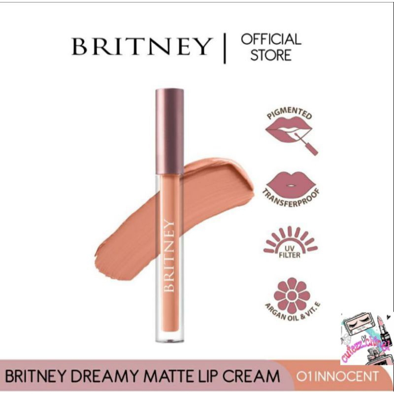 ☃️Cutezz_Ching1☃️Purbasari Britney Dreamy Matte Lip Cream 1.5g - Lip Cream