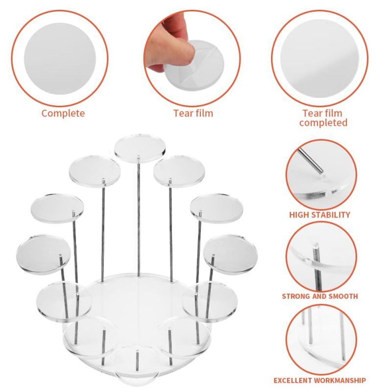 Stand Display Kue Akrilik Stand Display Cupcake Dessert Stand Display Perhiasan Untuk Dekorasi Pesta Pernikahan
