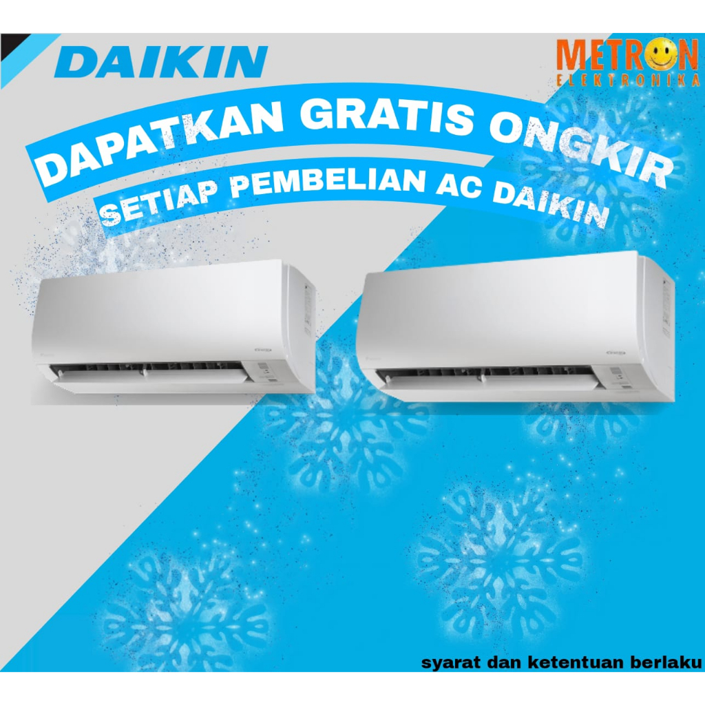 DAIKIN FTC 15 NV14 STANDART AIR CONDITIONER / AC SPLIT 0,5 PK / PENDINGIN RUANGAN / FTC15NV14