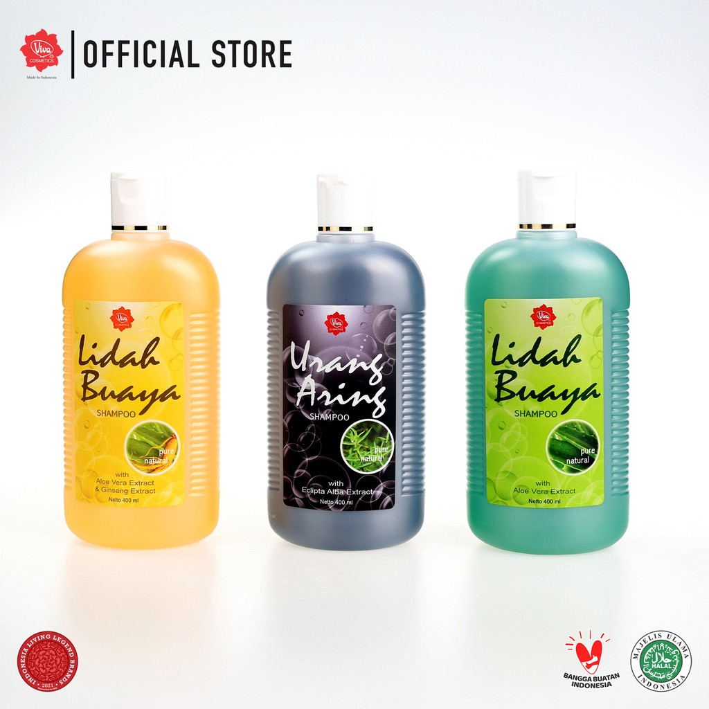 VIVA SHAMPOO Hair Care Lidah Buaya Gingseng Urang Aring - 400 ML